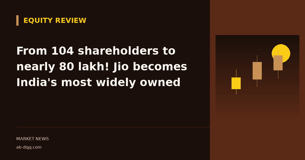 From 104 shareholders to nearly 80 lakh! Jio becomes India's most widely owned